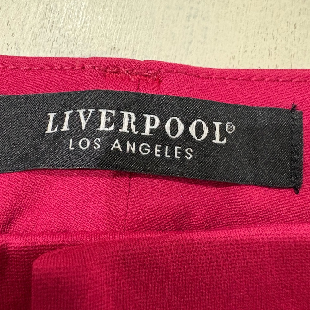 Liverpool Kelsey Mid-rise Flare Super Stretch Star Ruby Trousers Size 4 NWT - Picture 4 of 12